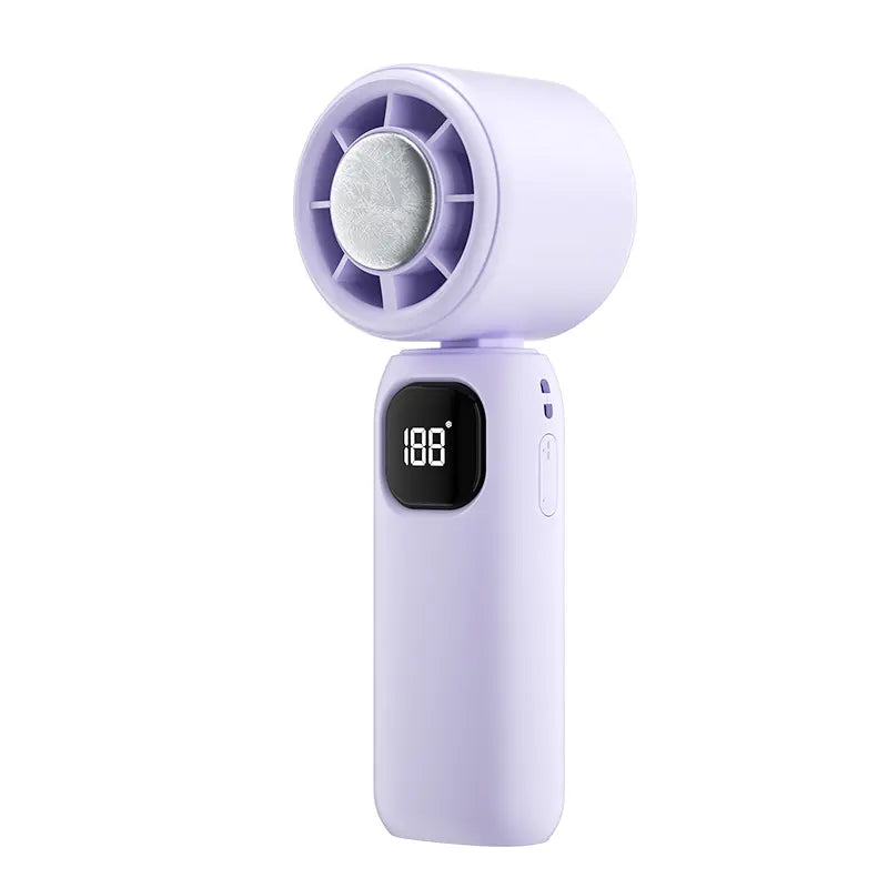 MAGIC JOHN 3 in 1 Mini Handheld Cooling Fan, 100 Speed Wind Power & Ice Cooling Function, Small Foldable 3-IN-1 Neck/Desk/Hand Fan, Pocket Design for Travel/Summer/Concerts/Lash, Gifts for Girls